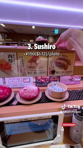 Cheap & delicious sushi chains in Tokyo! #japan #tokyo #sushi #japantravel #tokyotravel #sushiro