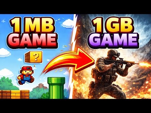 Playing 1 MB game to 1GB game