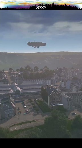 Giant Airship of the Empire at Frontier #citiesskylines #fantasy #scifi #architecture #game #gaming