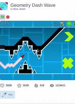 Day 3 finding the best geometry dash wave remakes in scratch! #geometrydash #speedruning #gaming