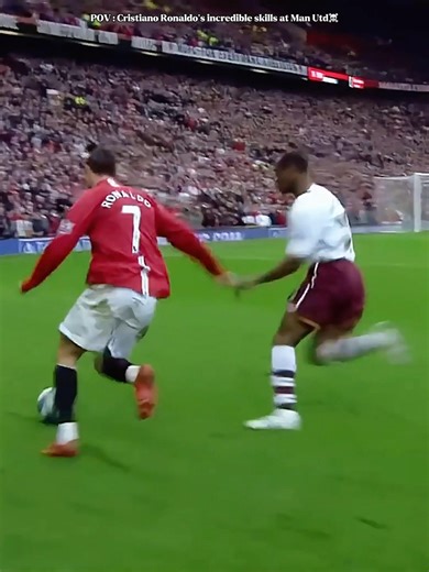 Cristiano Ronaldo’s incredible skills at Manchester United☠️