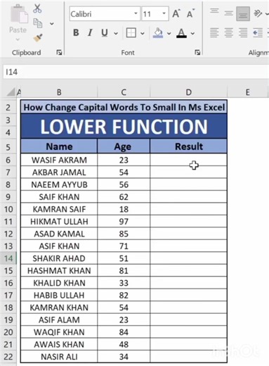 Lower Function # Ms excel # Ms office # viral video # 1000k view