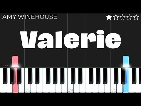 Amy Winehouse - Valerie | EASY Piano Tutorial
