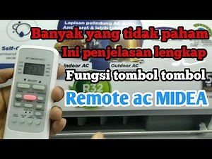 Complete explanation and function of all buttons on the Midea AC remote @tipsdantutorial_