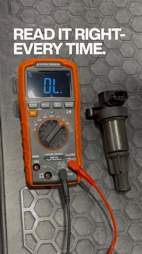 Klein Tools on Instagram: "Check ignition coil resistance fast with our auto-ranging digital multimeter. Easy reads, quick results, and test leads included. Read your resistance right using the link in our bio #KleinTools #ResitanceReading #ToolDemo"