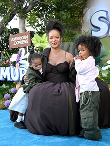 659K views · 68K reactions | #Rihanna was in mom-mode at the #SmurfsMovie premiere with her two 'princes'  | Access | Facebook