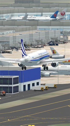 A320-200 Himalaya Airlines Landing in Dhaka #rfs #shorts #youtubeshorts #shortsviral #landing #pilot