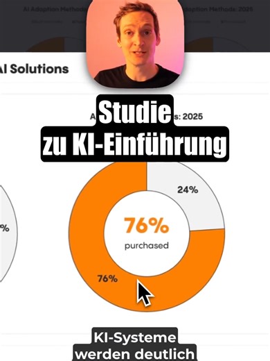 Ganz interessante Studie zu KI-Einführung: KI-Tools und Systeme wird immer häufiger eingekauft statt selbst gebaut. Und am meisten investieren Unternehmen in horizontale Systeme über die gesamte Organisation hinweg. Und ich finde besonders spannend, wie stark Product-Led Growth mittlerweile durch Nutzende getrieben wird.