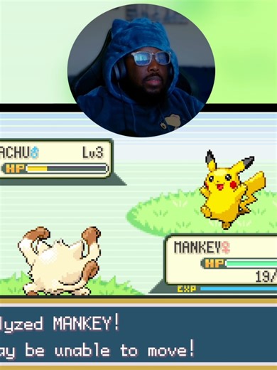 When Pikachu Comes From Nowhere... Felt Like I Was A Kid Again You Can Tell How Happy I Was LOL Ya Boy Almost Killed Him But He Is Now Apart Of The Team #jitmeb #leafgreen #pokémon #fyp #gaming