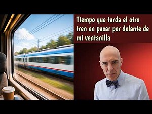 The mathematical problem of the 2 trains that cross paths and travel at constant speed