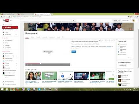 how to put a video homepage in your youtube channel