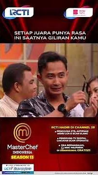 Who is the next Masterchef Indonesia season 13? #masterchef #masterchefindonesiaseason13 #MCI13