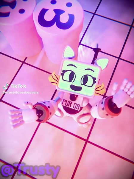 PUR 03 Clap Animation: Adorable Catgirl Robot 3D Animation