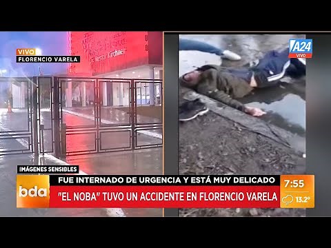 Así está "EL NOBA" tras sufrir un accidente con su moto: internado y luchando por su vida