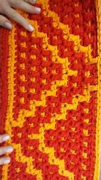 Aztec Mosaic Crochet | One Simple Stitch #mosaiccrochet #crochetshorts