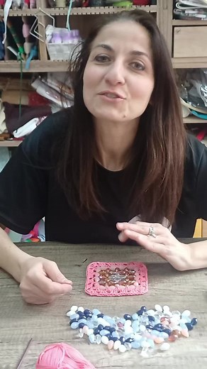 Video Tutorial Mattonella con Gocce di Cristallo ❤️ #maffymerceriacreativa #uncinetto #creativa #creatività #hobby
