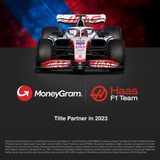 Introducing the new MoneyGram Haas F1 Team! 🚨 We are thrilled to announce that MoneyGram will become the our title sponsor for the 2023 season and beyond 🤝 The new team name will officially take effect in 2023, and the new team cars with rebranded livery will be unveiled ahead of next year’s season. 🏎 | TGR Haas F1 Team