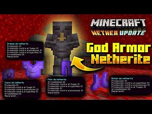 🔥 TRUCO PARA OBTENER LA ARMADURA DE DIOS EN NETHERITE (GOD ARMOR) 🔥 MINECRAFT 1.16