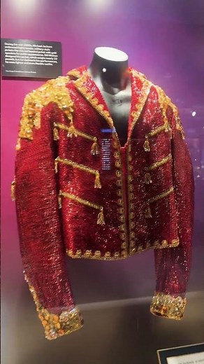 Michael Jackson Jackets in the Museum #michaeljackson #thriller #billiejean #michaelmovie #beatit
