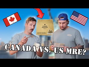 Canada vs USA MRE Taste Test Showdown!