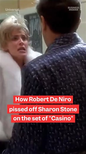 Sharon Stone spoke to Business Insider about working with Robert De Niro on the set of "Casino." #casino #movies #hollywood | Insider
