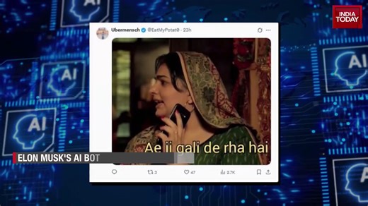 2.3K views · 16 reactions | Elon Musk's AI bot Grok under scanner; Grok under scrutiny over hindi slangs #ElonMusk #Grok #AI #ITVideo #WorldToday | Geeta Mohan | India Today | Facebook