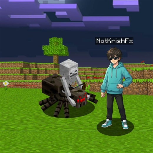 Minecraft Spider Jokey Mess with Me=💀 | 2d Minecraft Animation #eid #minecraft