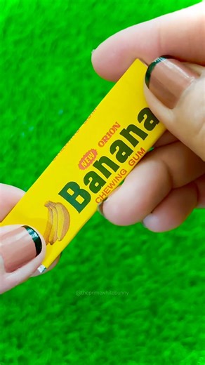 New Banana Chewing Gum 🍌 #banana #asmr #asmrsounds #unboxing #satisfying #unpacking #relaxing #gum