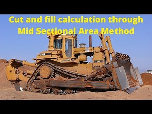 Cut and fill calculation through Mid Sectional Area Method | Contouring
