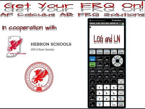 Evaluating Common Logarithms and Natural Logarithms (TI 84 Plus CE)