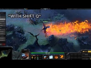 DOTA 2 Animation canceling comparison. Difference between Shift Q and cancel.