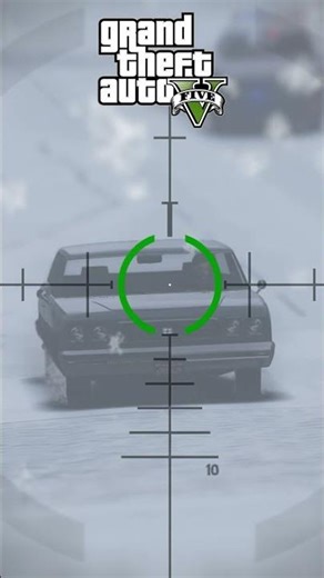 🎯 GTA V – Sniper Attack on Drivers in Winter Season #shorts