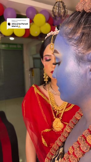 Celebrating Shiva and Parvati: Makeup Transformation