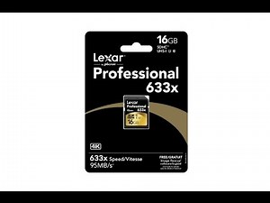 Lexar Professional 633x 128GB SDXC UHS-I/U3 Card (Up to 95MB/s Read) - UNBOXING