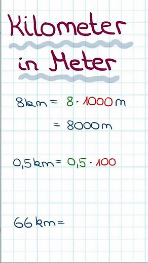 Kilometers to meters (convert km to m)
