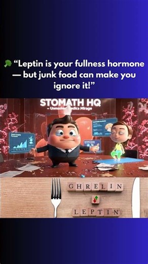 Unbeleivable Secret Behind Your Constant Hunger! Leptin vs Ghrelin! #shorts