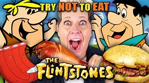 643K views · 32K reactions | Yabba-Dabba Do! It's A Try Not To Eat: Flintstones Edition!  #cartoonnetwork #throwback #foodie #PVF | People Vs Food By React | Facebook