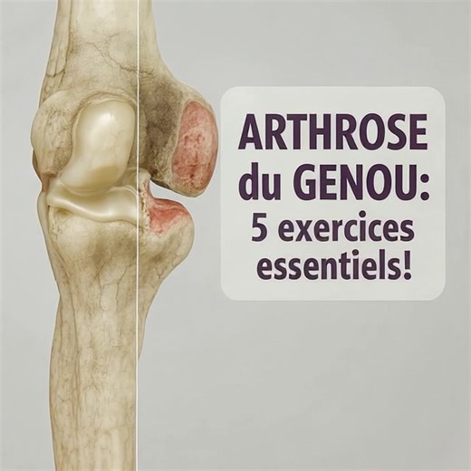 Arthrose du genou : 5 exercices essentiels (lien en commentaire) | Aimer Tant que Possible