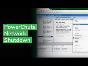 Configuring PowerChute Network Shutdown for VMware ESXi & vCenter | Schneider Electric Support