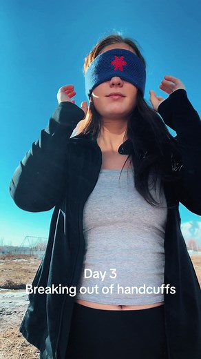 Day 3 Handcuff Escape Challenge: Blindfolded Edition