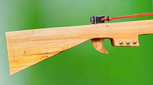 DIY Wooden Rifle Slingshot | How to Build a Powerful Slingshot Rifle