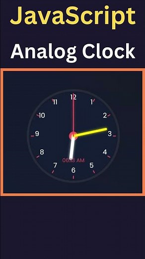JavaScript Analog Clock