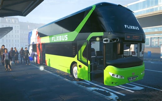 长途客车模拟 #31 事故率为零的一趟 ，前往-马德堡 尼奥普兰双层客车 FLix bus涂装 Fernbus Simulator 班长大哥大