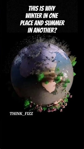 EARTH:TWO SEASONS AT ONCE 🌍❄️☀️#earth #wheather #shorts