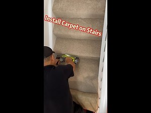 How to Install Carpet on Stairs Using Just a Staple Gun