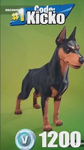 Doberman dog companion in Fortnite, Titan pet 😱🔥🐶 #fortnite #fortniteshorts #fortnitepets
