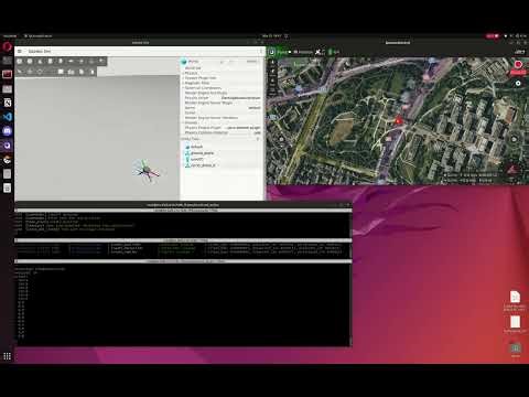 Ciccio drone in Position flight mode with Actuator Outputs plot demo
