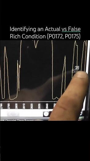Identifying an Actual vs False Rich Condition [P0172, P0175]