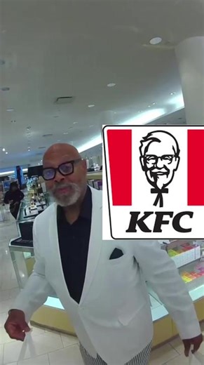 Omg i met Blk Kernel Sanders!!! I need some fried chicken bro!! #kfc #fyp