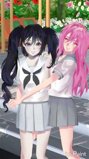 Speed Paint: Sakura School Simulator in Ibis Paint X